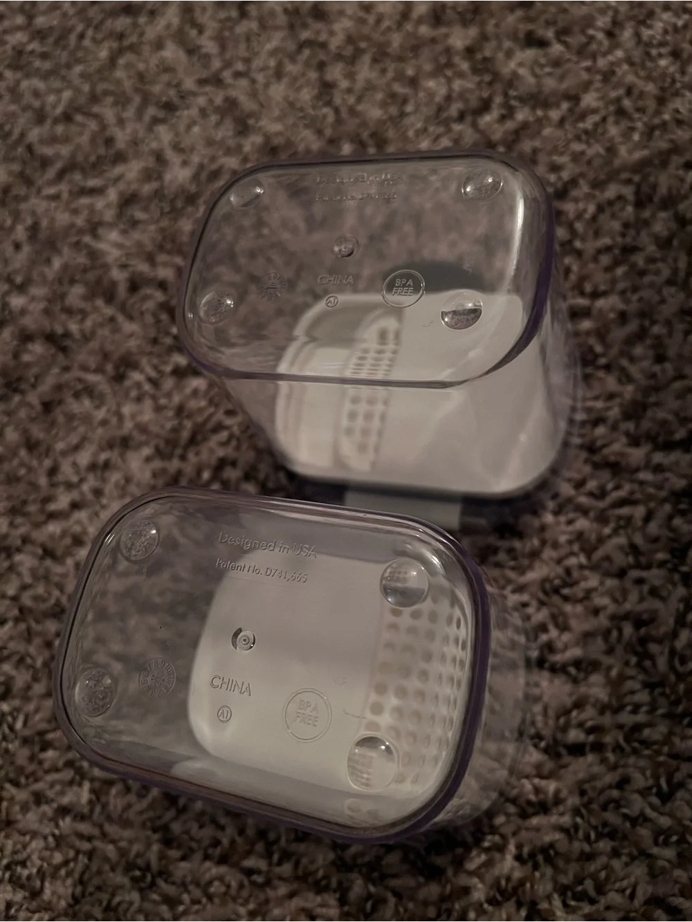 2-Pack Progressive Mini food storage containers with airtight lids, 1.5 cups